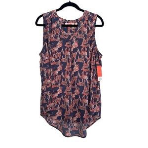 Evri Leopard Sleeveless Blouse Size 0X